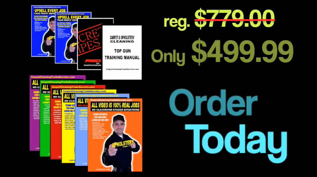 carpet cleaning training bonus